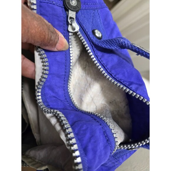 Kipling Blue Nylon Backpack Adjustable Straps Front Zipper Pocket & Spacious Int - Picture 13 of 13